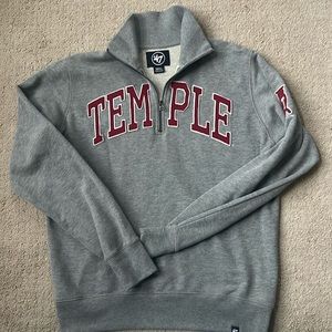 ‘47 Temple quarter zip sz S